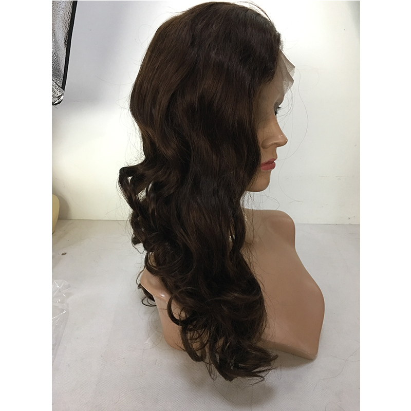 Full lace wig Virgin human hair wig natural wave YL336